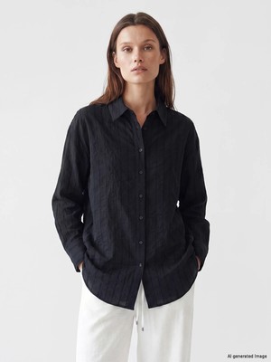 Lc Waikiki Yeni Sezon Çizgili Oversize Kadın Gömlek Tunik