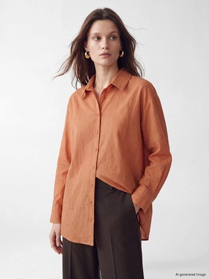 Lc Waikiki Yeni Sezon Çizgili Oversize Kadın Gömlek Tunik