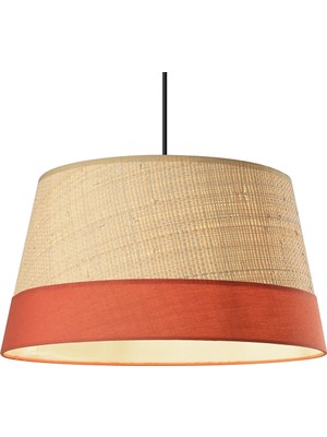 Koçtaş Bellbird Terracotta  Hasır Lambader Şapkası