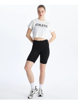 Lc Waikiki Yeni Sezon Beli Lastikli Kadın Spor Şort Tayt