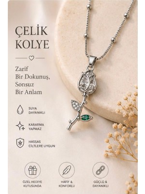 Stainless Steel Çelik Kolye