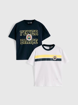 Lc Waikiki Yeni Sezon Fenerbahçe Baskılı Erkek Çocuk Tişört 2'li