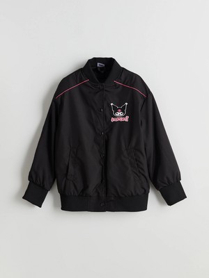 Lc Waikiki Yeni Sezon Kuromi Nakışlı Kız Çocuk Bomber Ceket