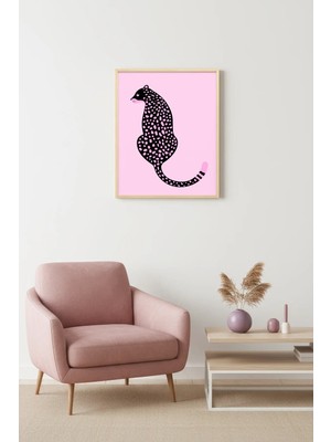 Huhuli Doğal Ahşap Çerçeveli Retro Pop Art Skunk Tablo - Canlı Hayvanlar | HUHU2651