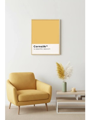 Huhuli Doğal Ahşap Çerçeveli Retro Tablo - Minimalist Tasarım | HUHU2457