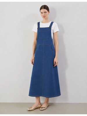 Organickid Denim Kadın Salopet Elbise