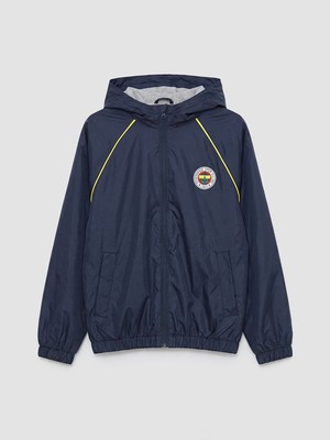 Lc Waikiki Yeni Sezon Fenerbahçe Lisanslı Kapüşonlu Erkek Çocuk Yağmurluk