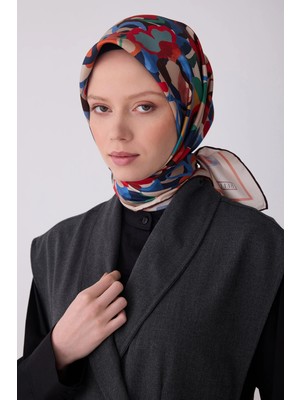 Belli Twill Ipek Desenli Eşarp 4312D