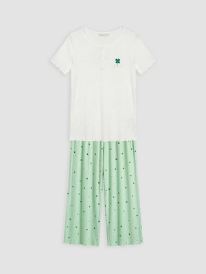 Lc Waikiki Yeni Sezon Bisiklet Yaka Hamile Kaprili Pijama Takımı