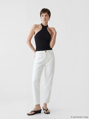 Lc Waikiki Yeni Sezon Yüksek Bel Mom Fit Kadın Jean Pantolon