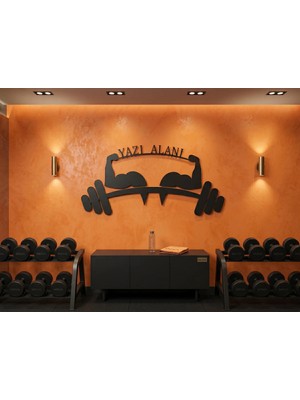 Mova Dizayn Dekoratif Metal Duvar Tablosu Fitness Gym ve Spor Salonlarına Özel Tasarım