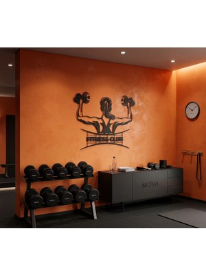 Mova Dizayn Dekoratif Metal Duvar Tablosu Fitness Gym ve Spor Salonlarına Özel Tasarım