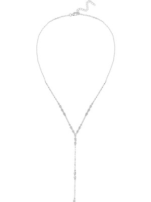 Merano Design Dekolte Rhodium Kolye