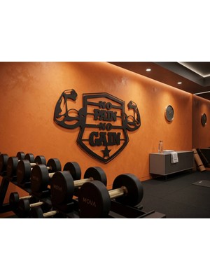 Mova Dizayn Metal Duvar Tablosu Fitness Gym ve Spor Salonlarına Özel Tasarım