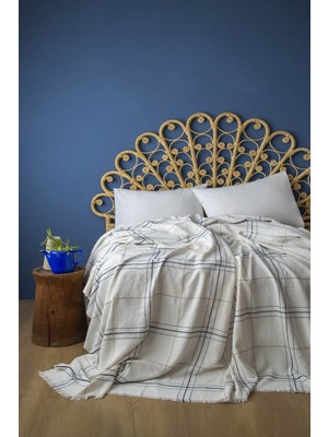 Apricitas Home Fern Indigo Çift Kişilik Tek Pike