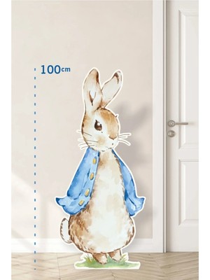 Neşeli Günlerim Peter Rabbit Tavşan Blue Temalı 100 cm Ayaklı Pano | Dekor | Mavi | Blue