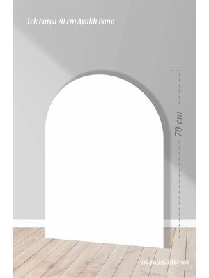 Neşeli Günlerim Beyaz Ayaklı Pano Arka Fon 70 cm | Tasarım | Kapı | Oda | Dekor