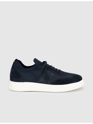 Cabani Lacivert Triko Detaylı Erkek Sneaker