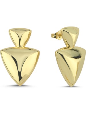 Merano Design Shield Gold Küpe