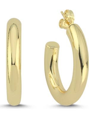 Merano Design Half Gold Küpe