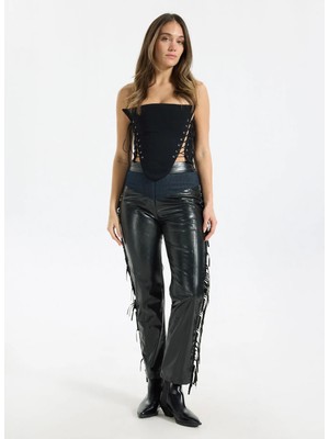 2WINS Siyah Kadın Havuç Pantolon Petra Pants