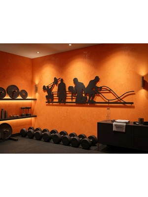 Mova Dizayn Dekoratif Metal Duvar Tablosu Fitness Gym ve Spor Salonlarına Özel Tasarım
