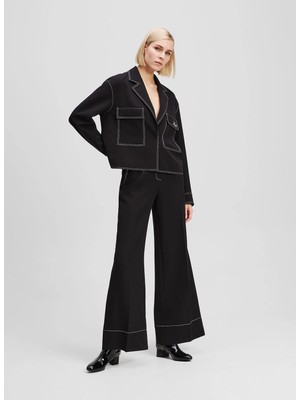 Karl Lagerfeld Siyah Kadın Standart Pantolon A3W10096