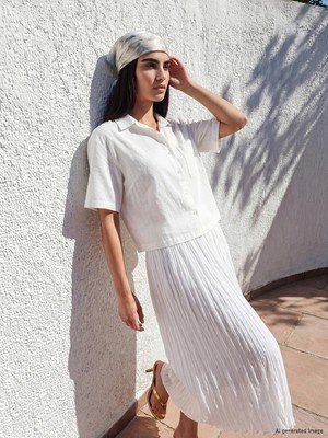 Lc Waikiki Yeni Sezon Gabardin Kadın Gömlek