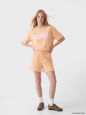 Lc Waikiki Yeni Sezon Beli Lastikli Soft Touch Kadın Şort