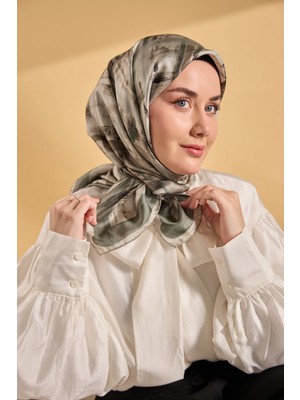 Silk Home Twill Ipek Desenli Eşarp 11527