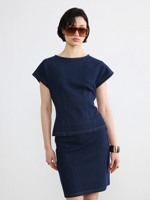 Lc Waikiki Yeni Sezon Bisiklet Yaka Peplum Bluz
