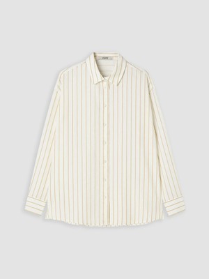 Lc Waikiki Yeni Sezon Çizgili Müslin Oversize Kadın Gömlek