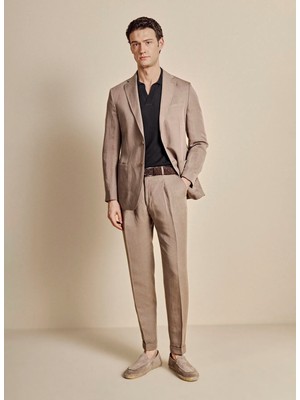 Brooks Brothers Vizon Erkek Standart Fit Pantolon BBSS26MPT015