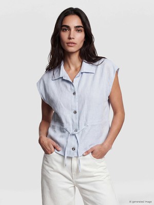 Lc Waikiki Yeni Sezon Keten Karışımlı Kadın Yelek
