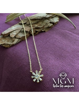 MiraLive Zirkon Baget Taşlı Kolye