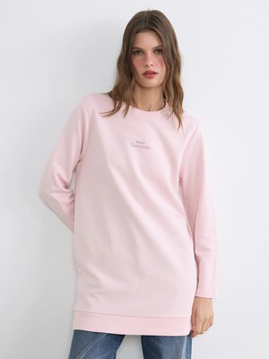 Lc Waikiki Yeni Sezon Bisiklet Yaka Kadın Sweatshirt Tunik