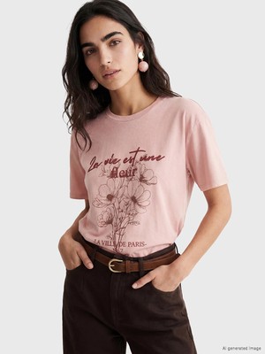 Lc Waikiki Yeni Sezon Oversize %100 Pamuklu Kadın Tişört