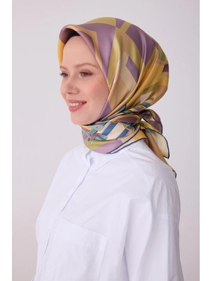 Belli Twill Ipek Desenli Eşarp 4300D