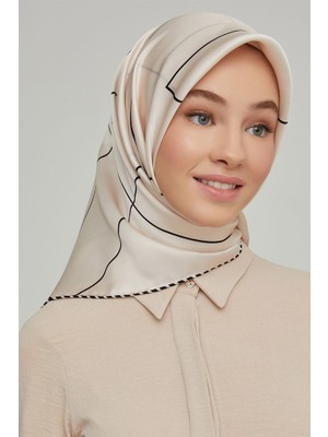 Armine Nostalji Serisi Ipek Twill Eşarp 8655D-06
