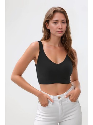 Homay Büyük Beden Lazer Kesim Kalın Askılı Seamless Spor Sütyen - Tek Parça