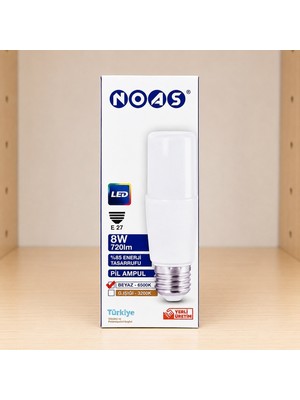 Noas Pil Ampul 8W 720LM 170-265V E27
