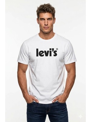 Levi's Erkek Relaxed Fit Beyaz Tshirt