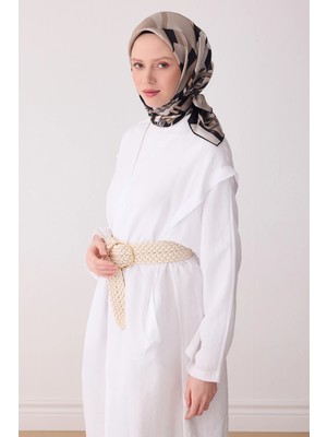 Belli Twill Ipek Desenli Eşarp 4300D