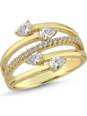 Merano Design Damla Gold Yüzük