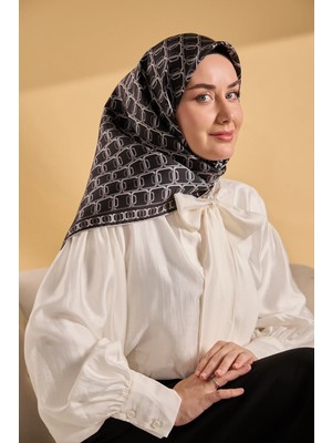 Silk Home Twill Ipek Desenli Eşarp 11521