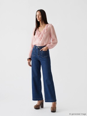 Lc Waikiki Yeni Sezon Wideleg Kadın Jean Pantolon