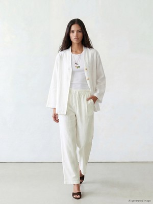 Lc Waikiki Yeni Sezon Beli Lastikli Kadın Pantolon