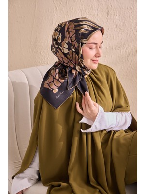 Silk Home Twill Ipek Desenli Eşarp 11531