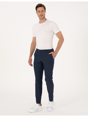 Pierre Cardin Erkek Lacivert Ex. Slim Fit Kumaş Pantolon 50304415-VR033
