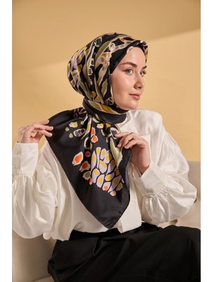 Silk Home Twill Ipek Desenli Eşarp 11531